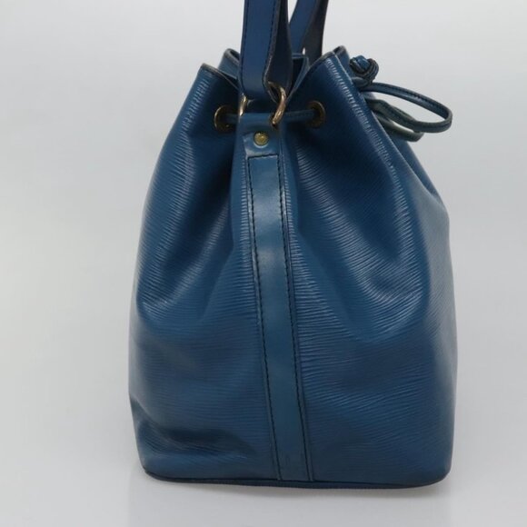 LOUIS VUITTON Epi Petit Noe Shoulder Bag Blue M44105 LV Auth 136638 - Picture 5 of 16